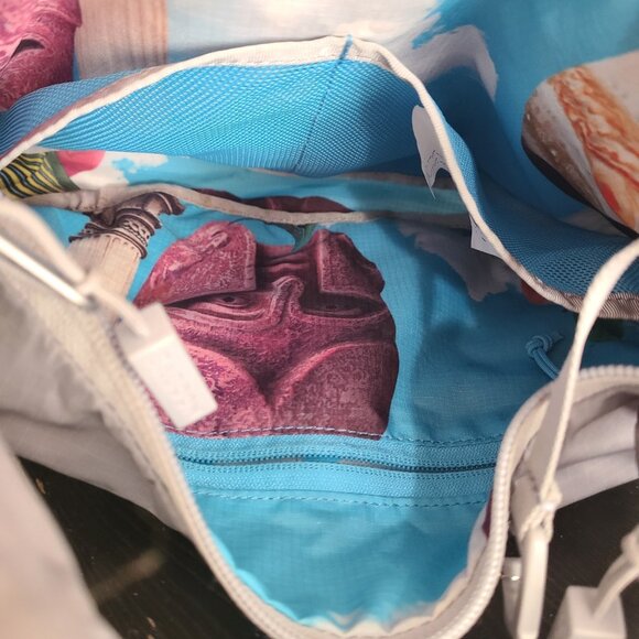 Baboon to the Moon Crescent Crossbody Bag Gray Blue - Picture 4 of 8